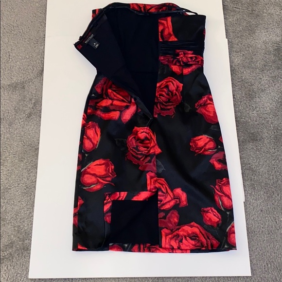 White H Black M red and black formal dress - Picture 6 of 6